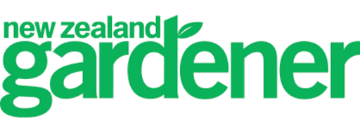 New Zealand Gardener logo with green text and leaf design.