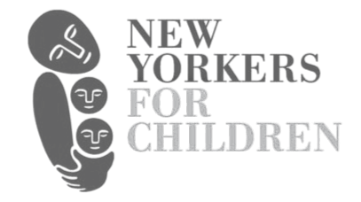 NYFC logo featuring children receiving a hug