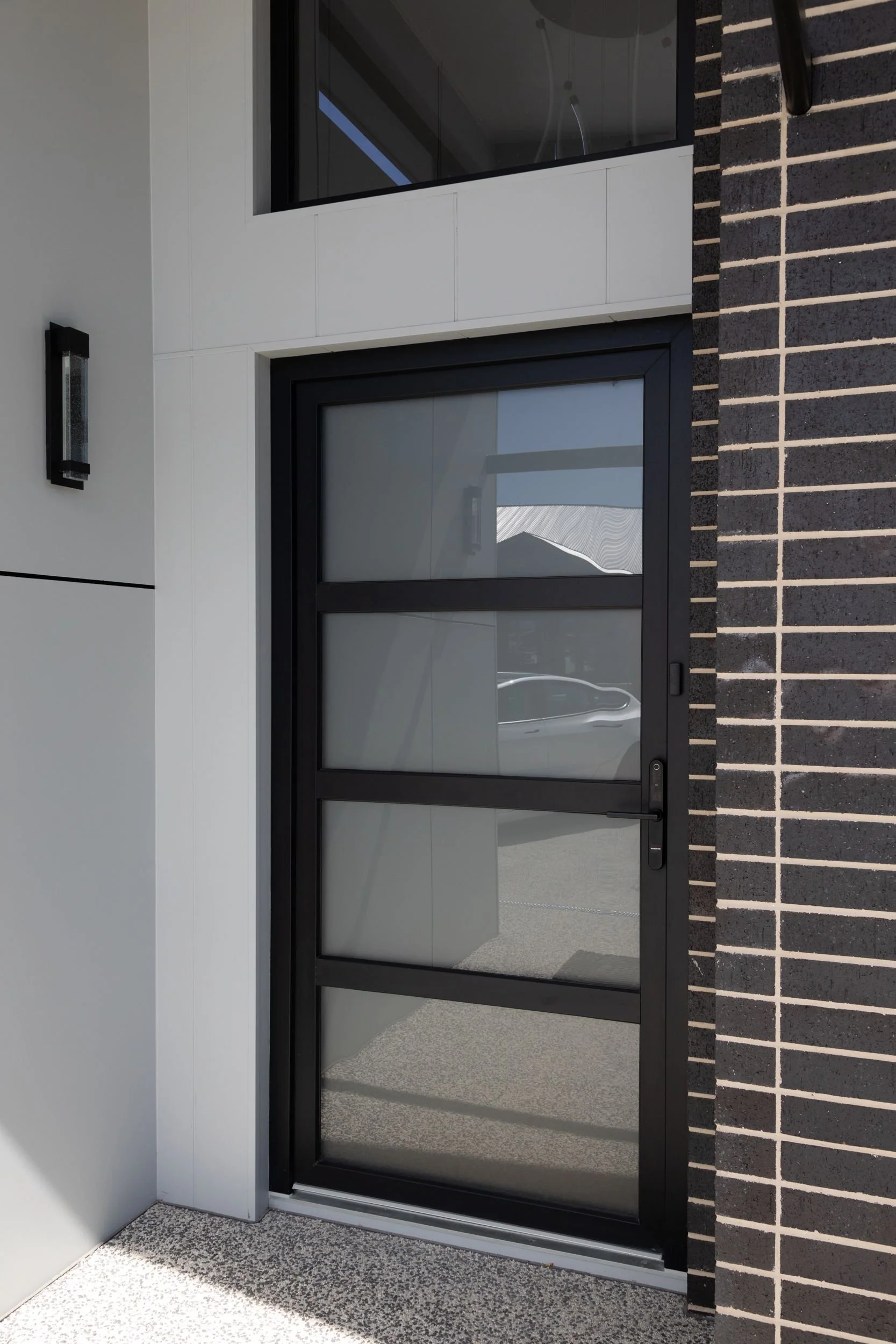 A sleek, modern entrance Door we recently installed.