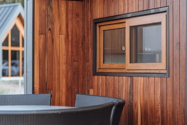 Our special-order Golden Oak uPVC frames replicate wood-grain superbly.