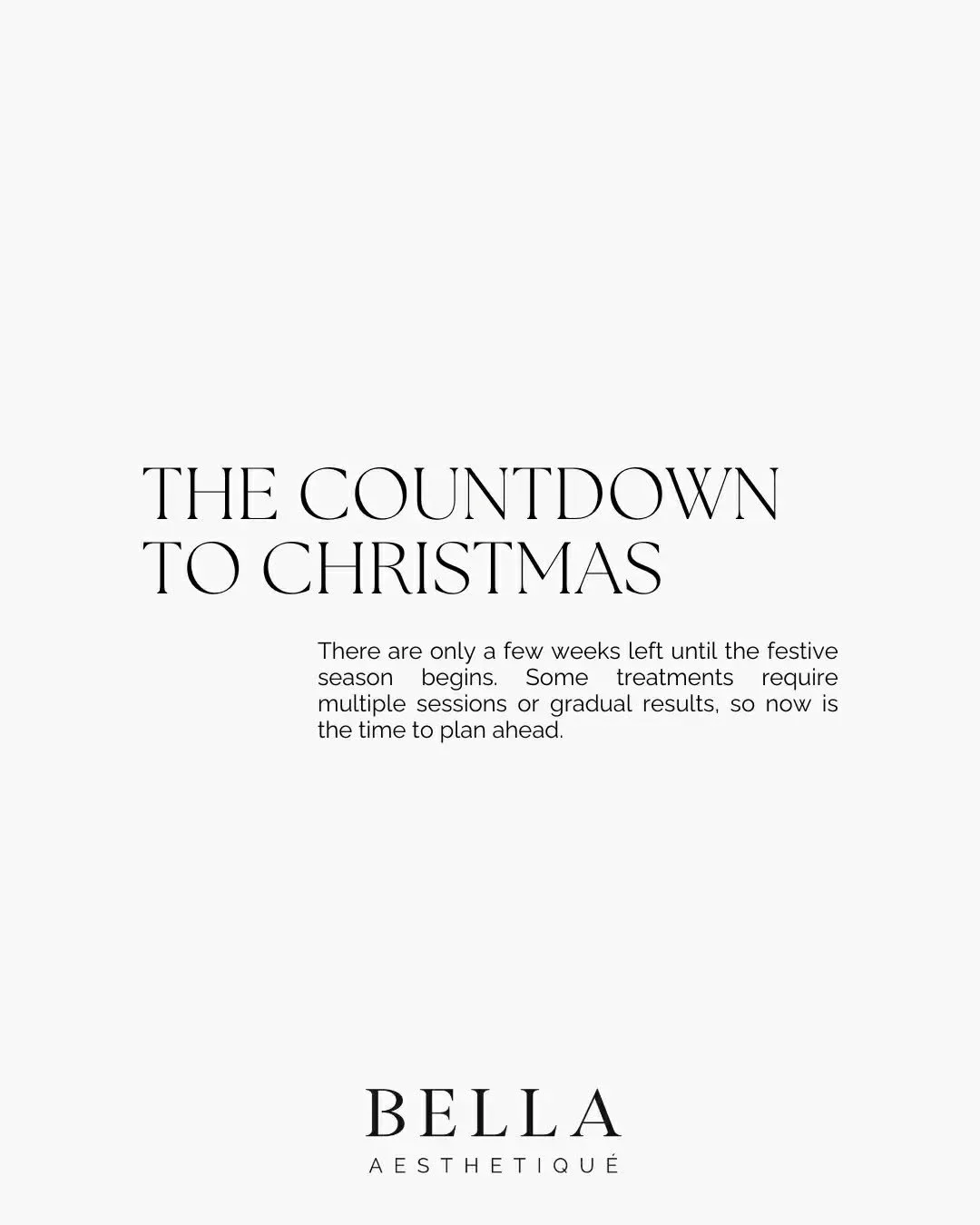 With only a few weeks until the festive season, it&rsquo;s the perfect time to start planning your skin treatments. Many regenerative and skin-focused treatments work with your body&rsquo;s natural renewal cycle, meaning results appear gradually over