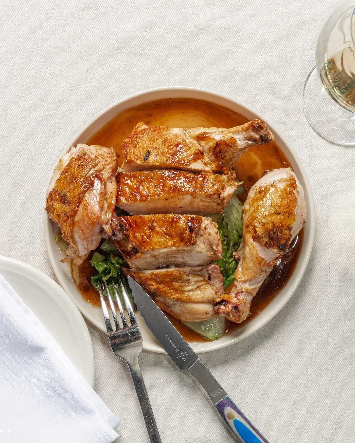 Roasted half chicken. @annette_scratchtotable 

The absolute best