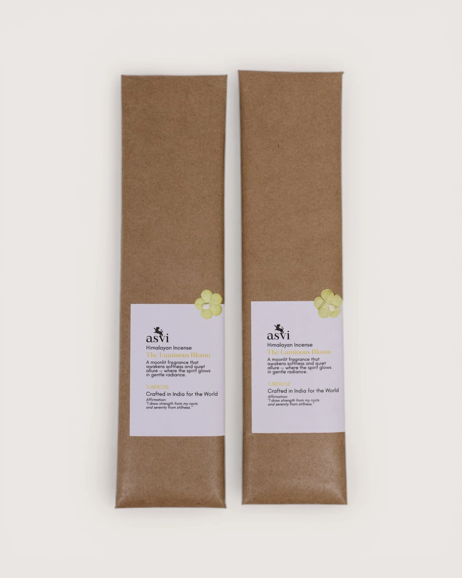 ASVI: Organic Ayurvedic Incense (The Luminous Bloom)