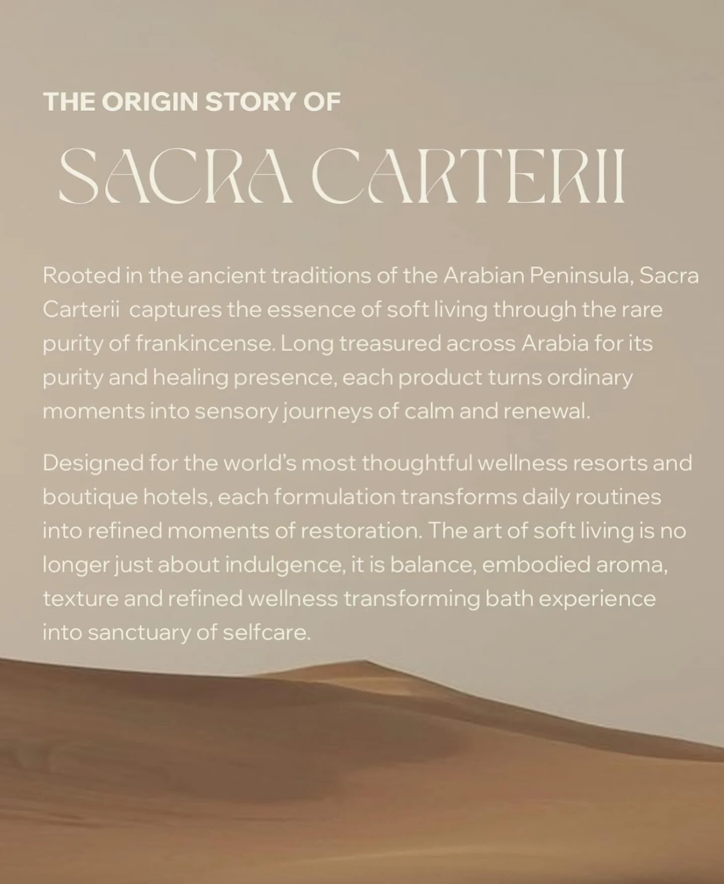 Bringing to life the art of soft living ✨