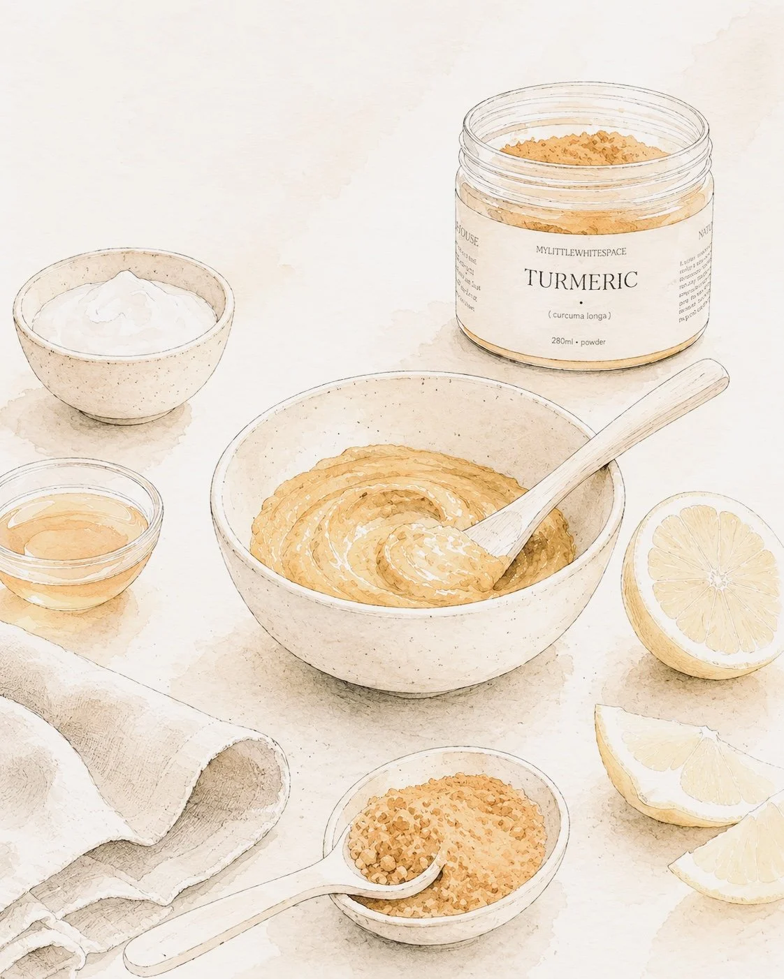 Brightening DIY Turmeric Face Mask