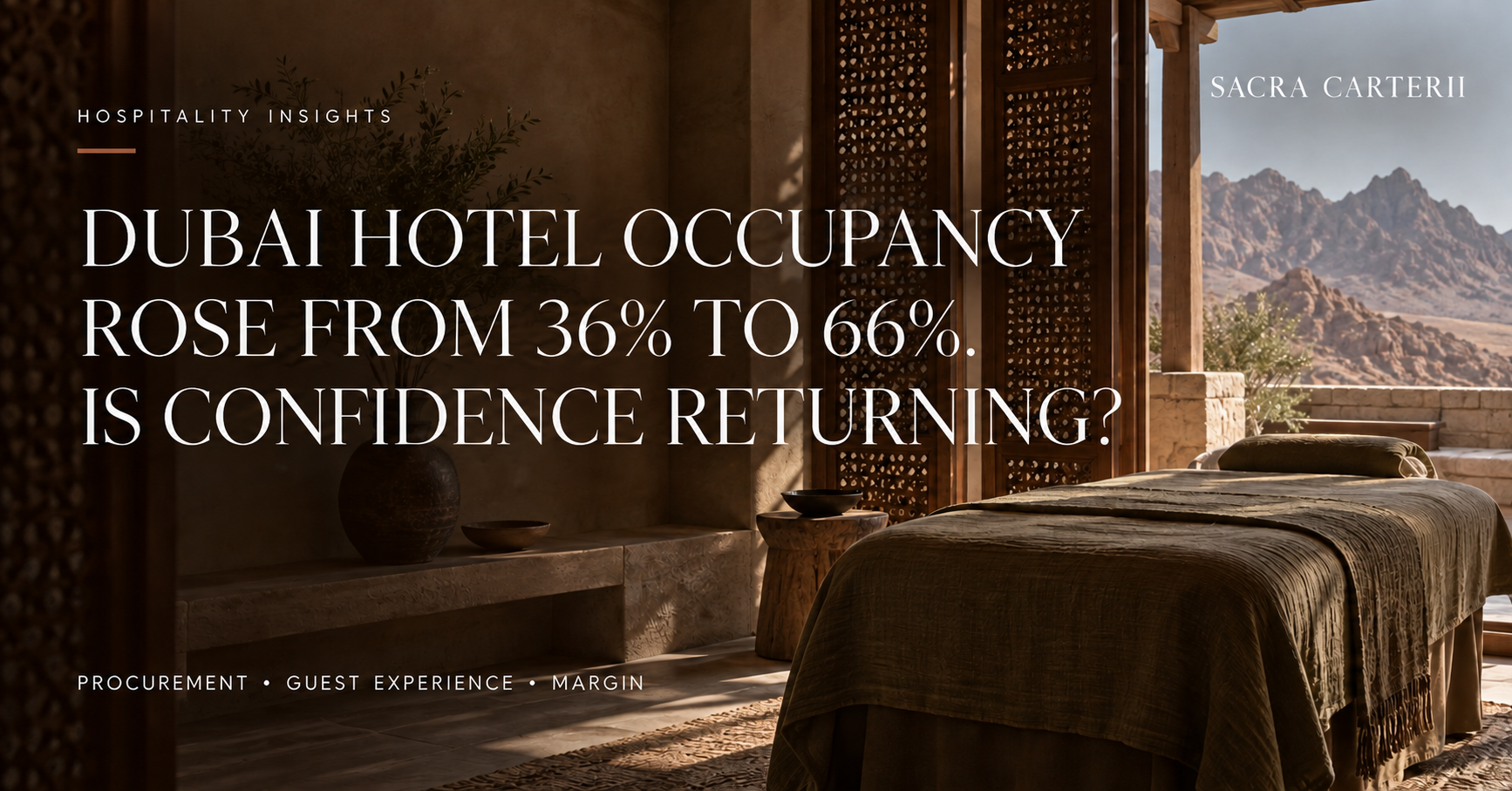 Is Dubai hospitality confidence returning?