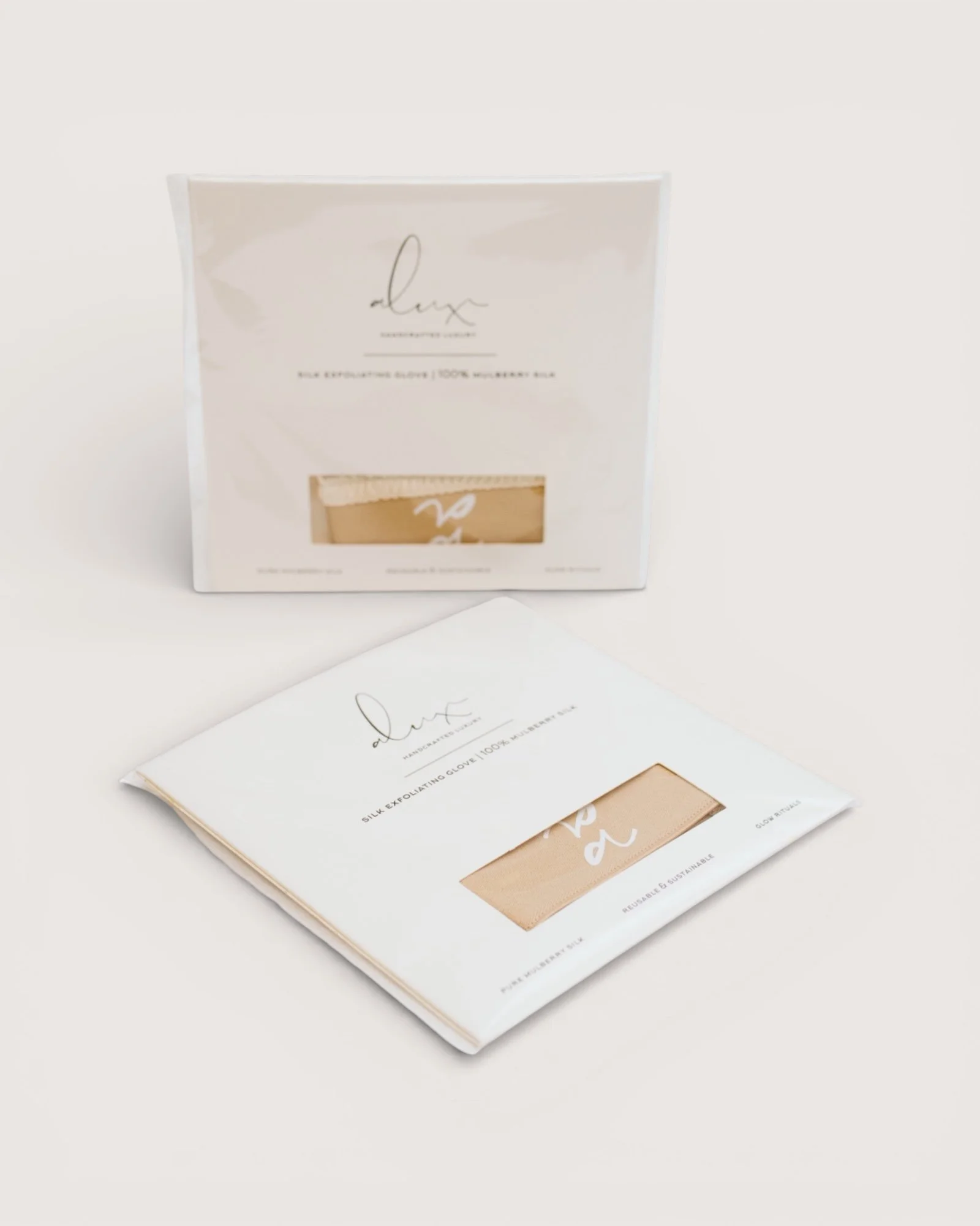 ALUX COSMETICS: Mulberry Silk Exfoliating Mitts