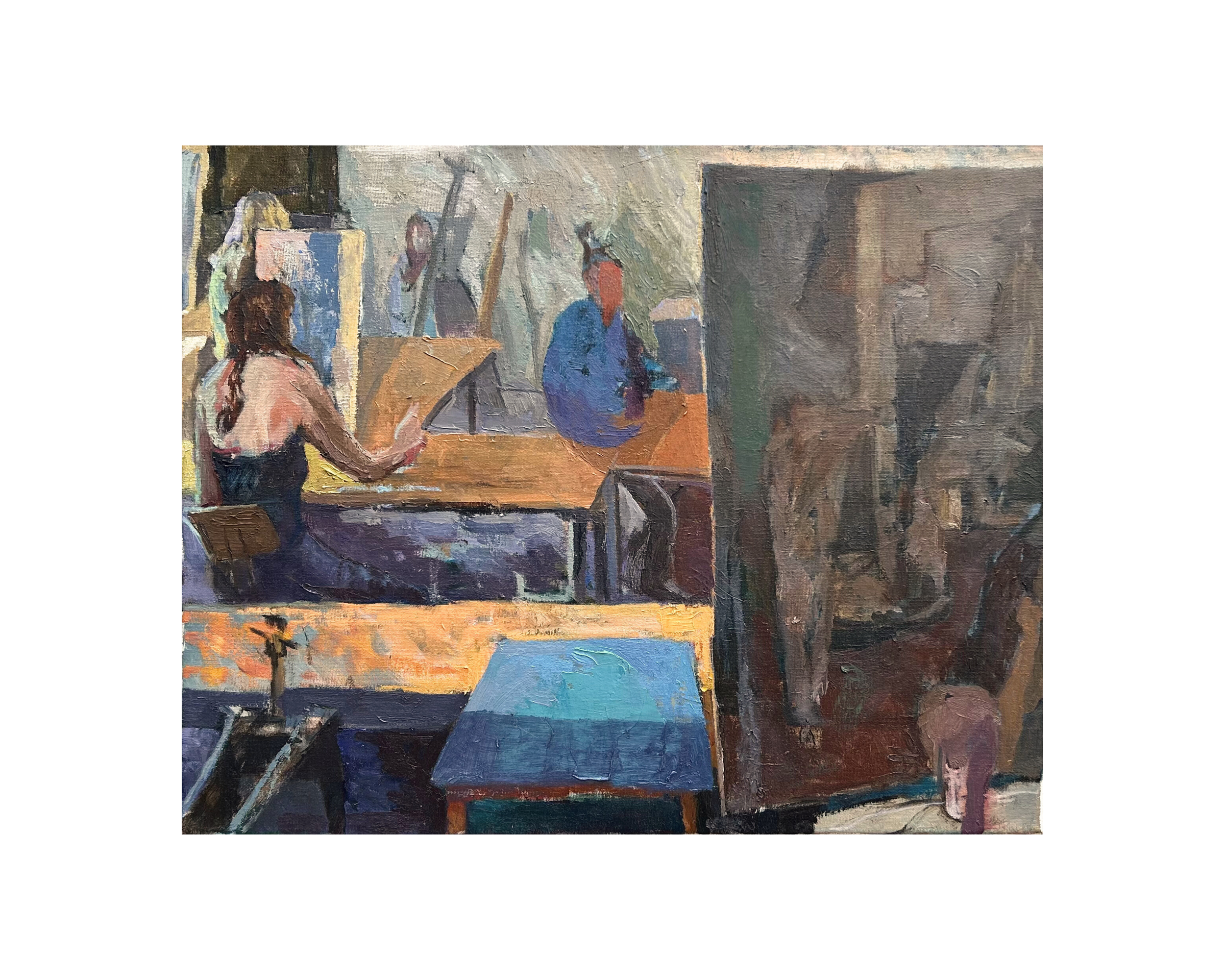 The arbitrary of sign, 2025, oil on canvas, 16" x 20"