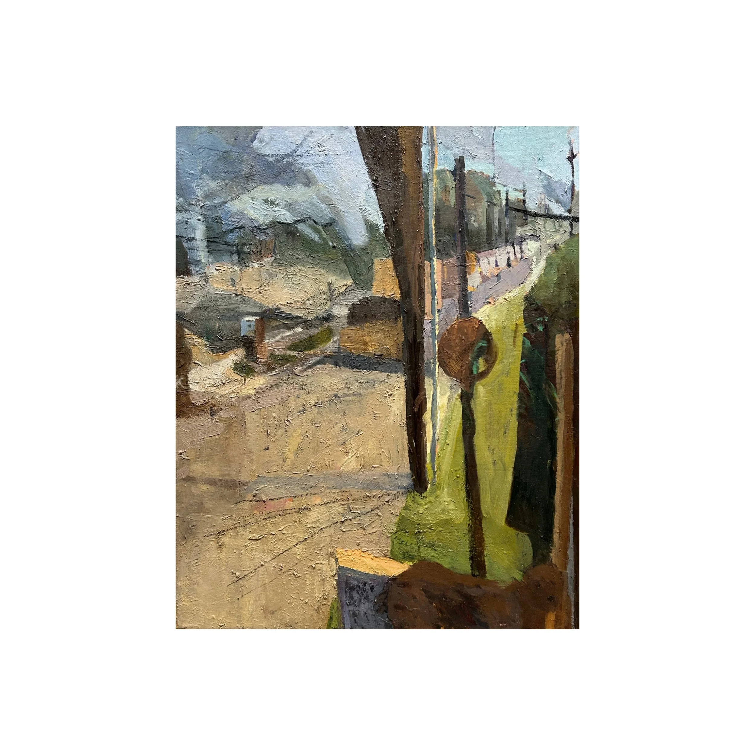 Enter the park, 2025, oil on canvas, 20''x16''