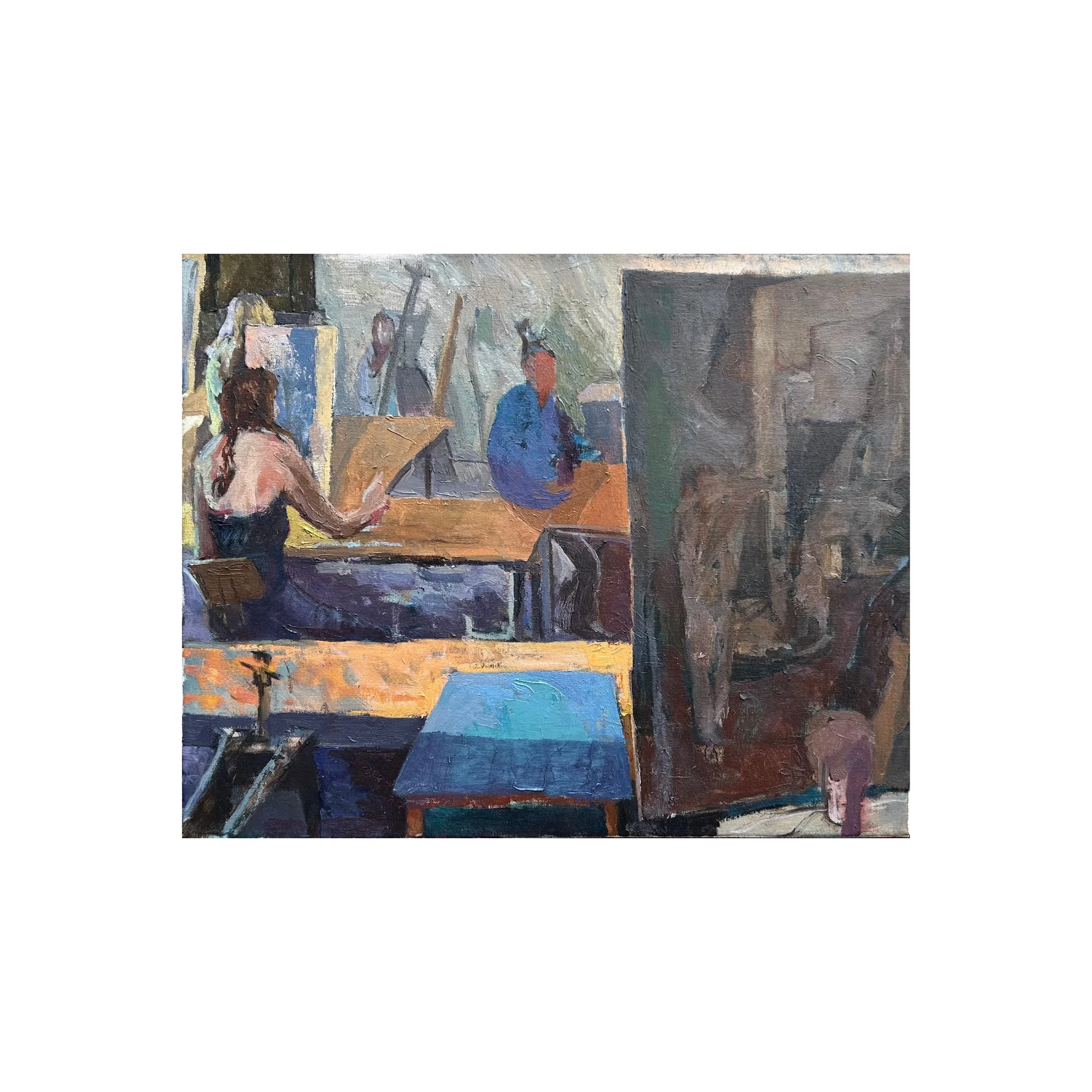 The arbitrary of sign, 2025, oil on canvas, 16''x20''