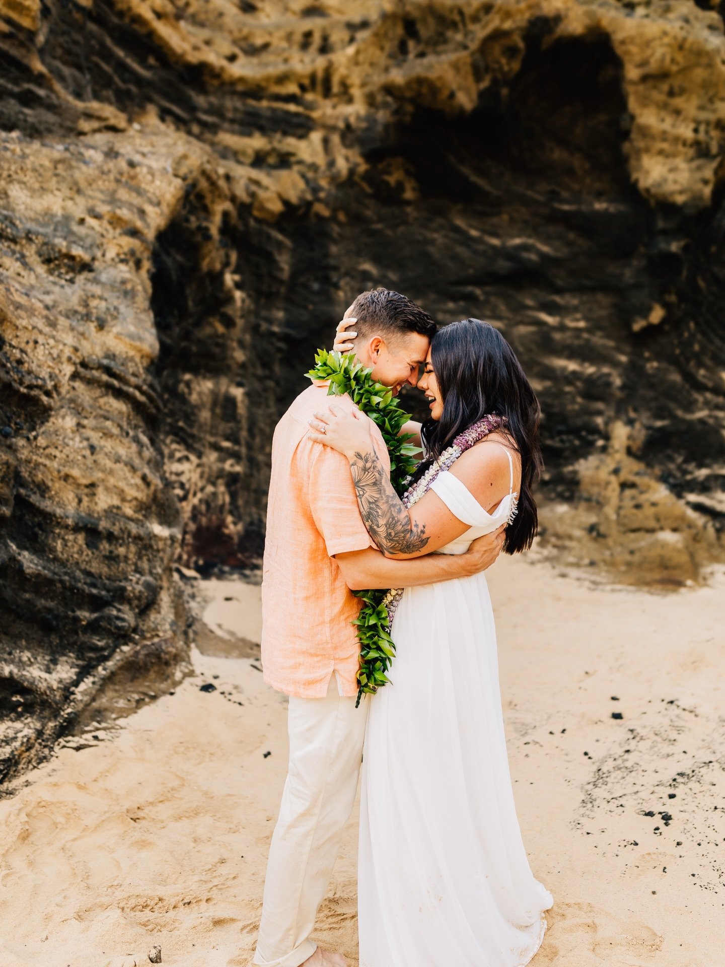 I have so many photos that I can&rsquo;t wait to share from this stunning elopement, but this one is exactly what their love felt like joyful, warm, and full of sunshine. 🌞💛
 
#oahuelopementphotographer #oahuelopement #oahuphotographer #hawaiiphoto
