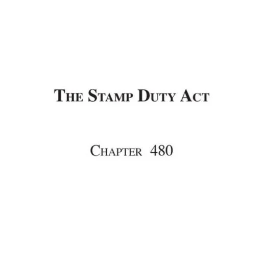 The Stamp Duty Act