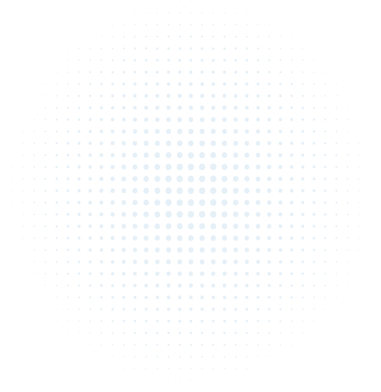 Halftone blue circle pattern