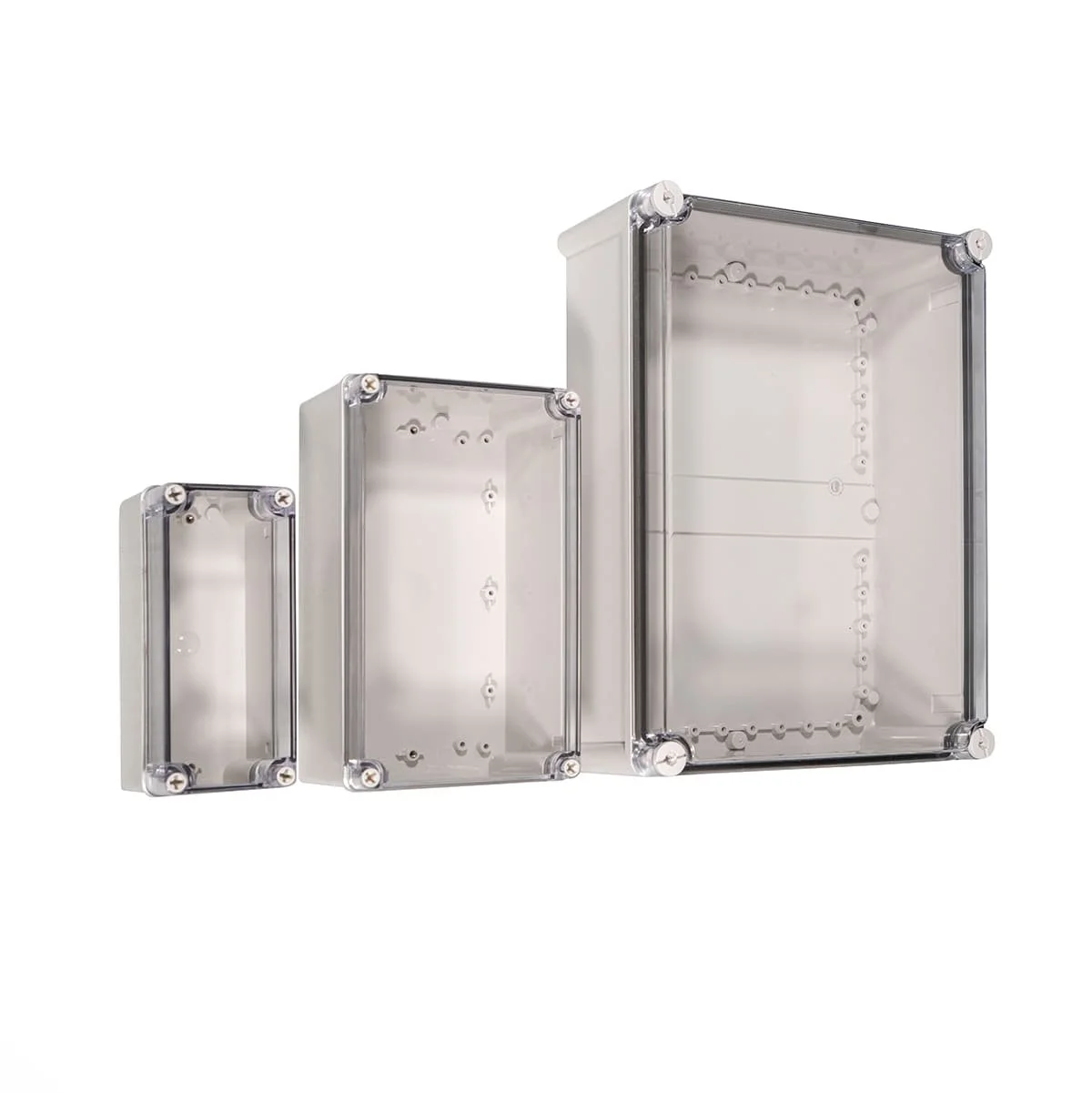 NON-METALLIC ENCLOSURES CLEAR COVER ABS SCREW TYPE