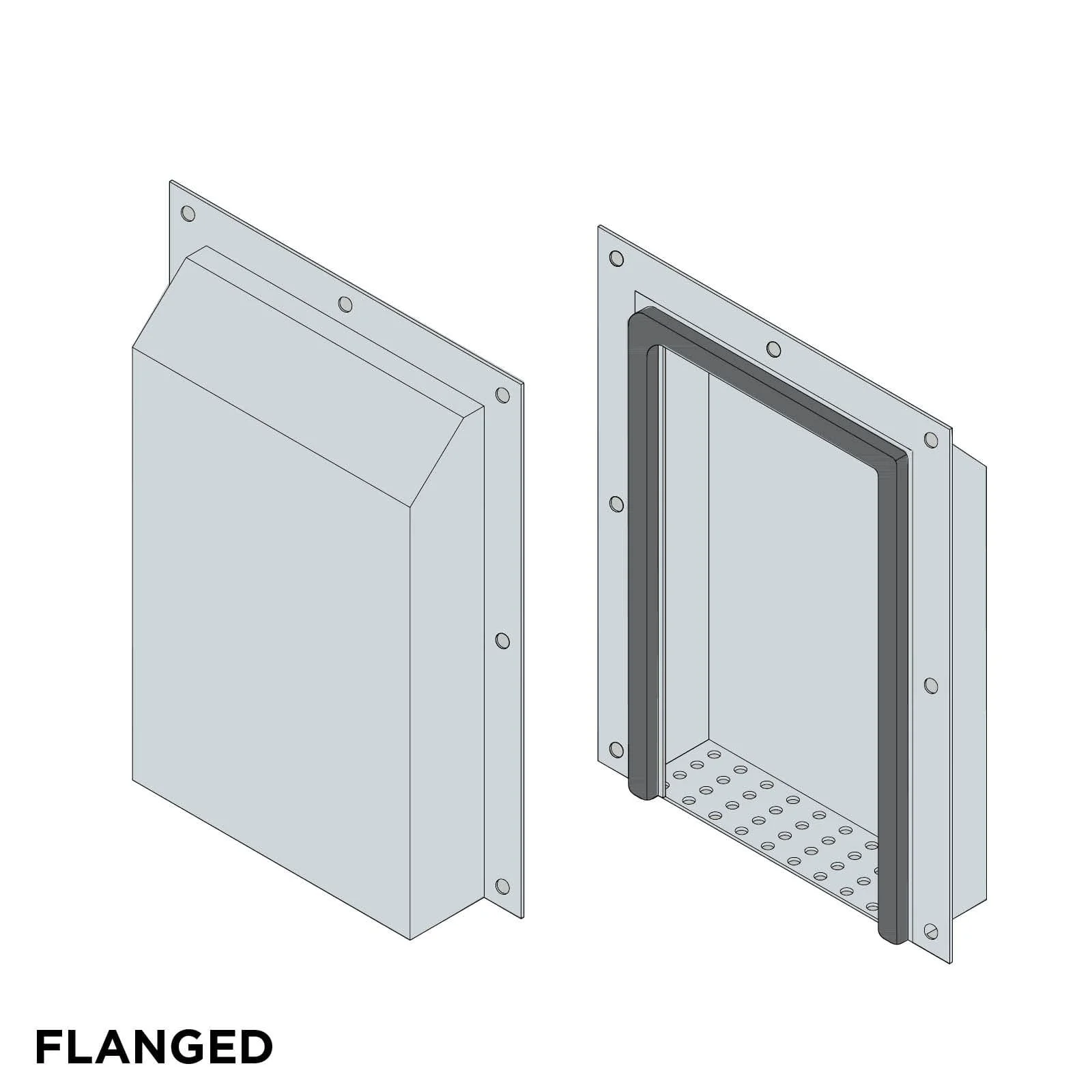 VENT HOODS MILD STEEL RAL7035