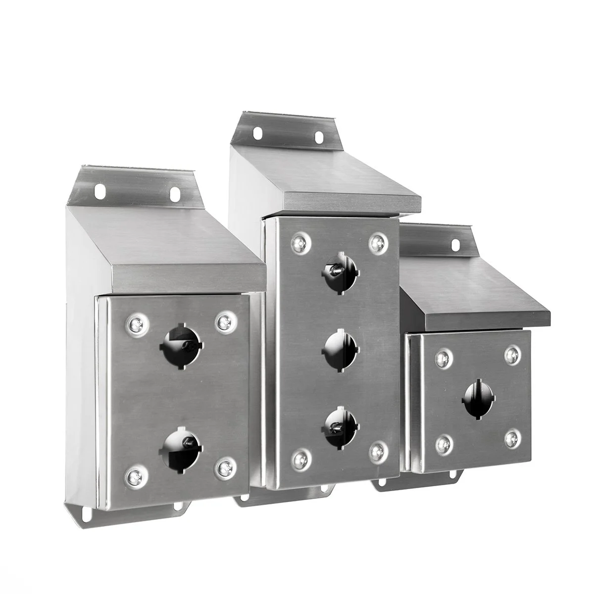 Stainless Steel Push Button Station Sloped Roof