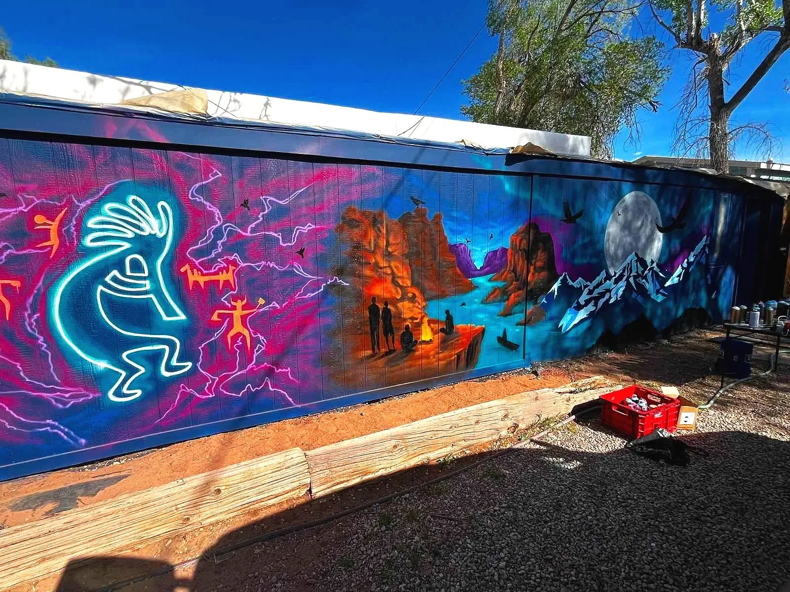 Custom mural portfolio by Arizona mural artist Jade Bamford featuring residential, commercial, Airbnb, and public murals.