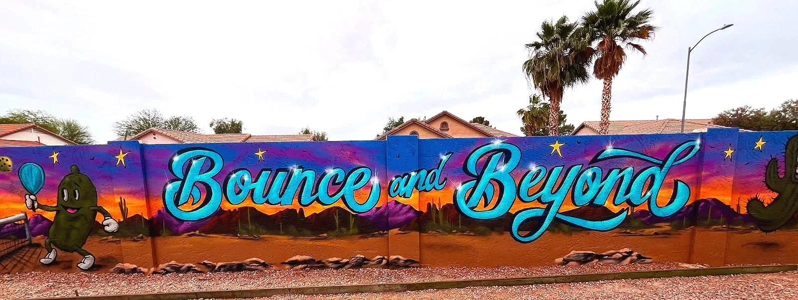 Custom mural portfolio by Arizona mural artist Jade Bamford featuring residential, commercial, Airbnb, and public murals.