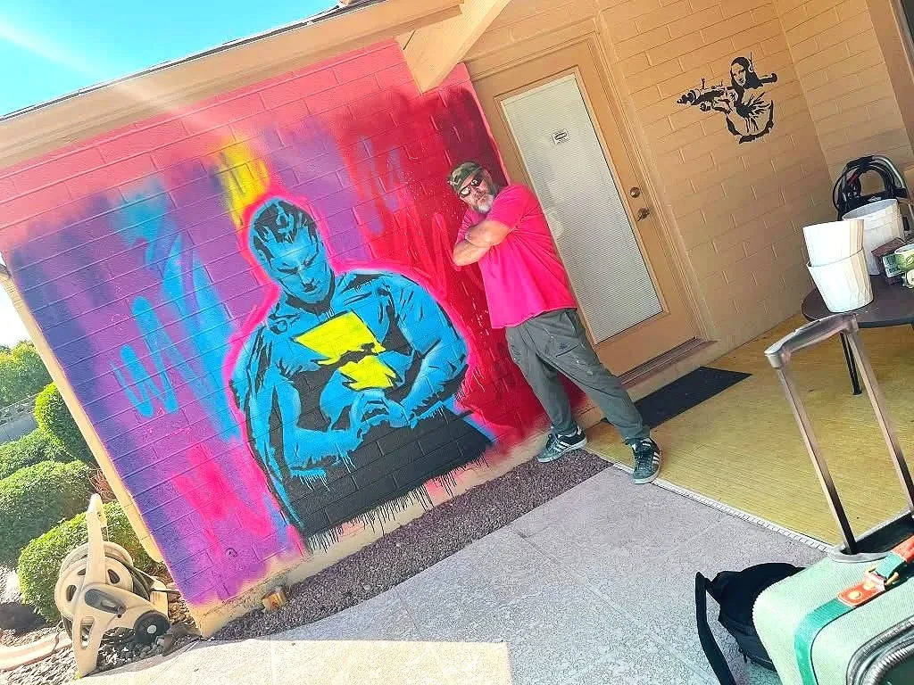 Custom mural portfolio by Arizona mural artist Jade Bamford featuring residential, commercial, Airbnb, and public murals.