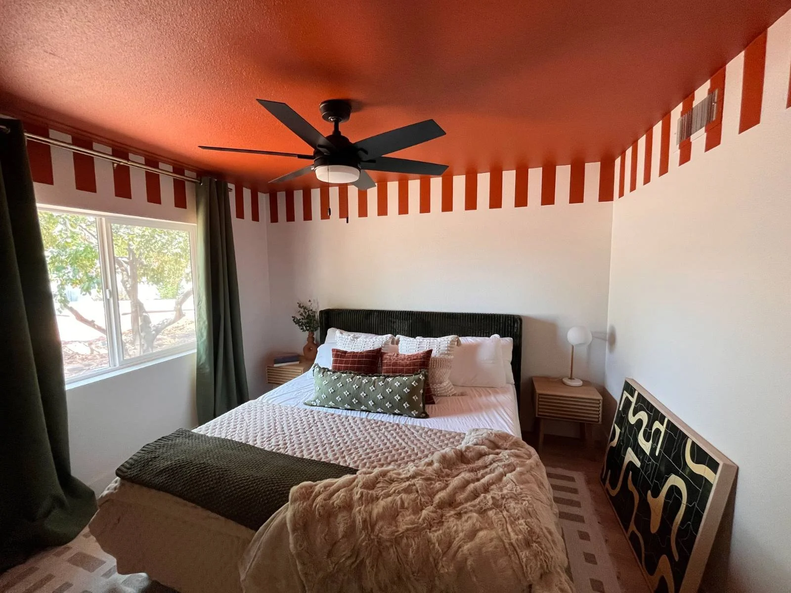 Custom Airbnb murals in Scottsdale, Arizona by Jade Bamford Murals for vacation rentals and short-term rental properties.