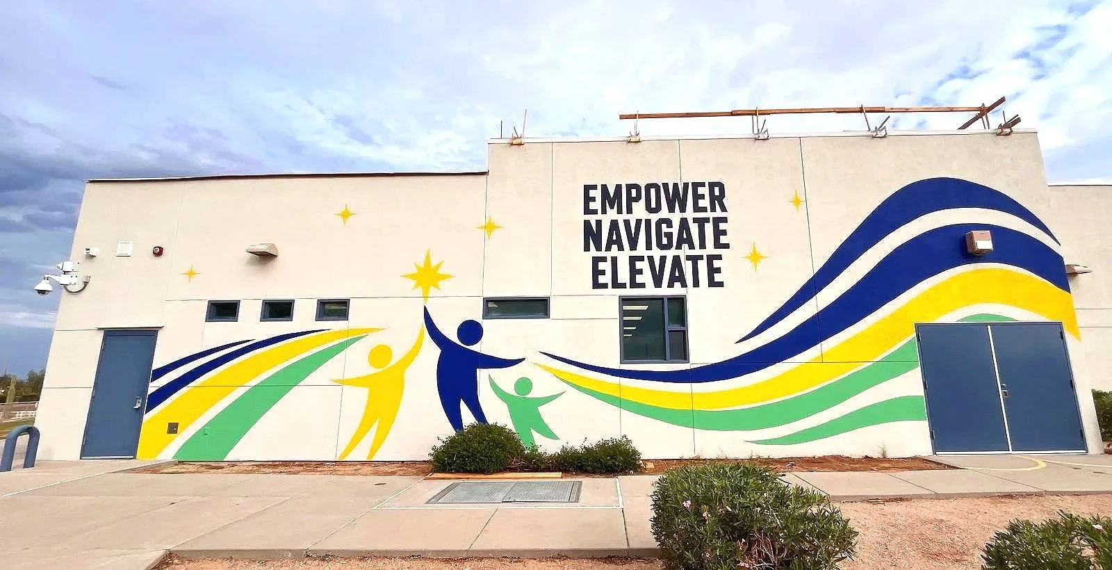 Collection of vibrant public murals painted by Arizona mural artist Jade Bamford for communities, schools, parks, and public spaces across Arizona.
