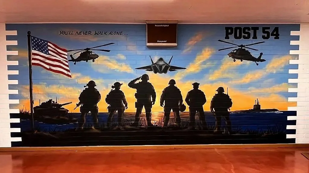 Commercial mural by Jade Bamford Murals in Coolidge, Arizona