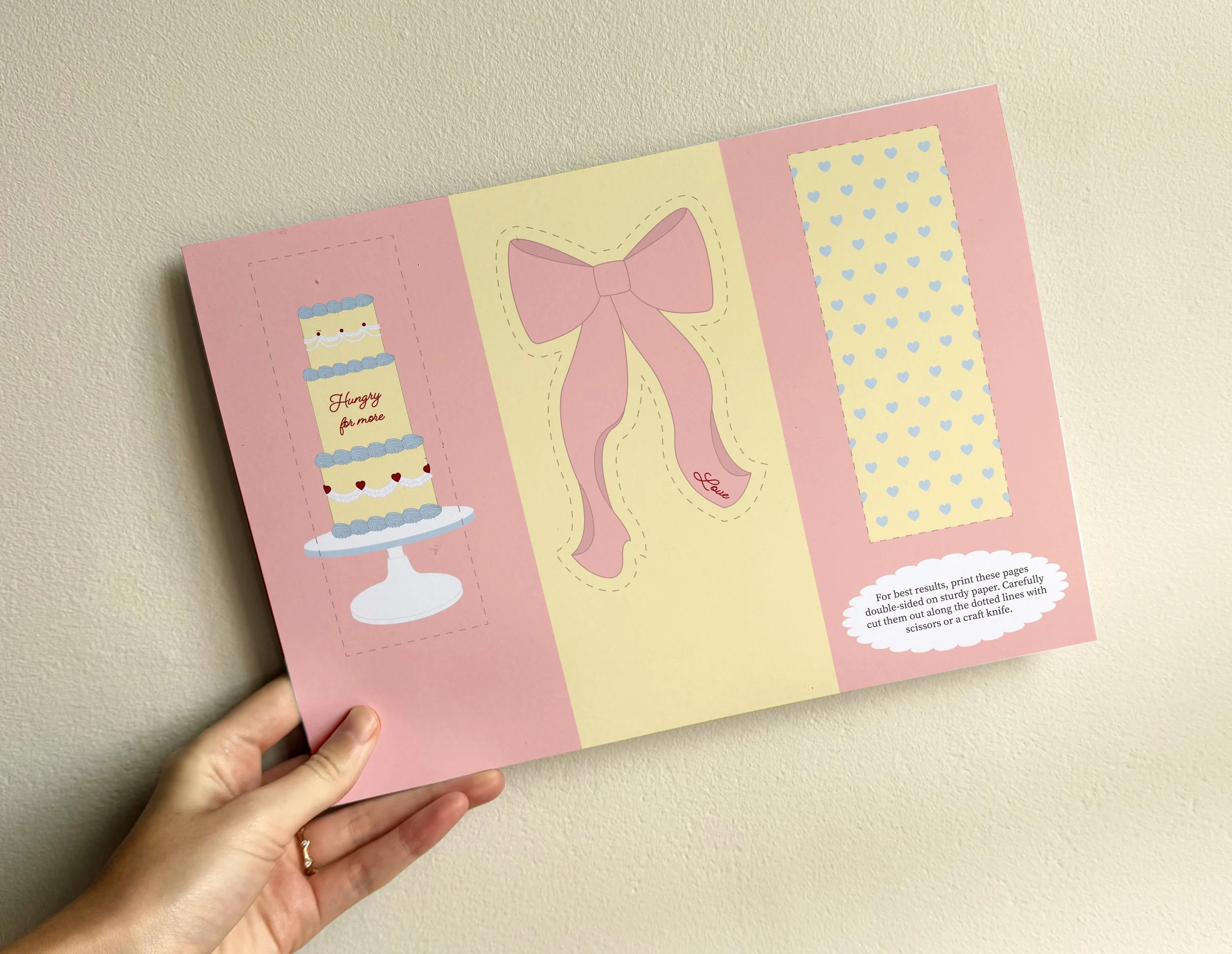 February Bookmark Crafting Sheet