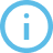 Blue circle with a white lowercase 'i' in the center.