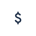 Dollar sign icon inside a circle