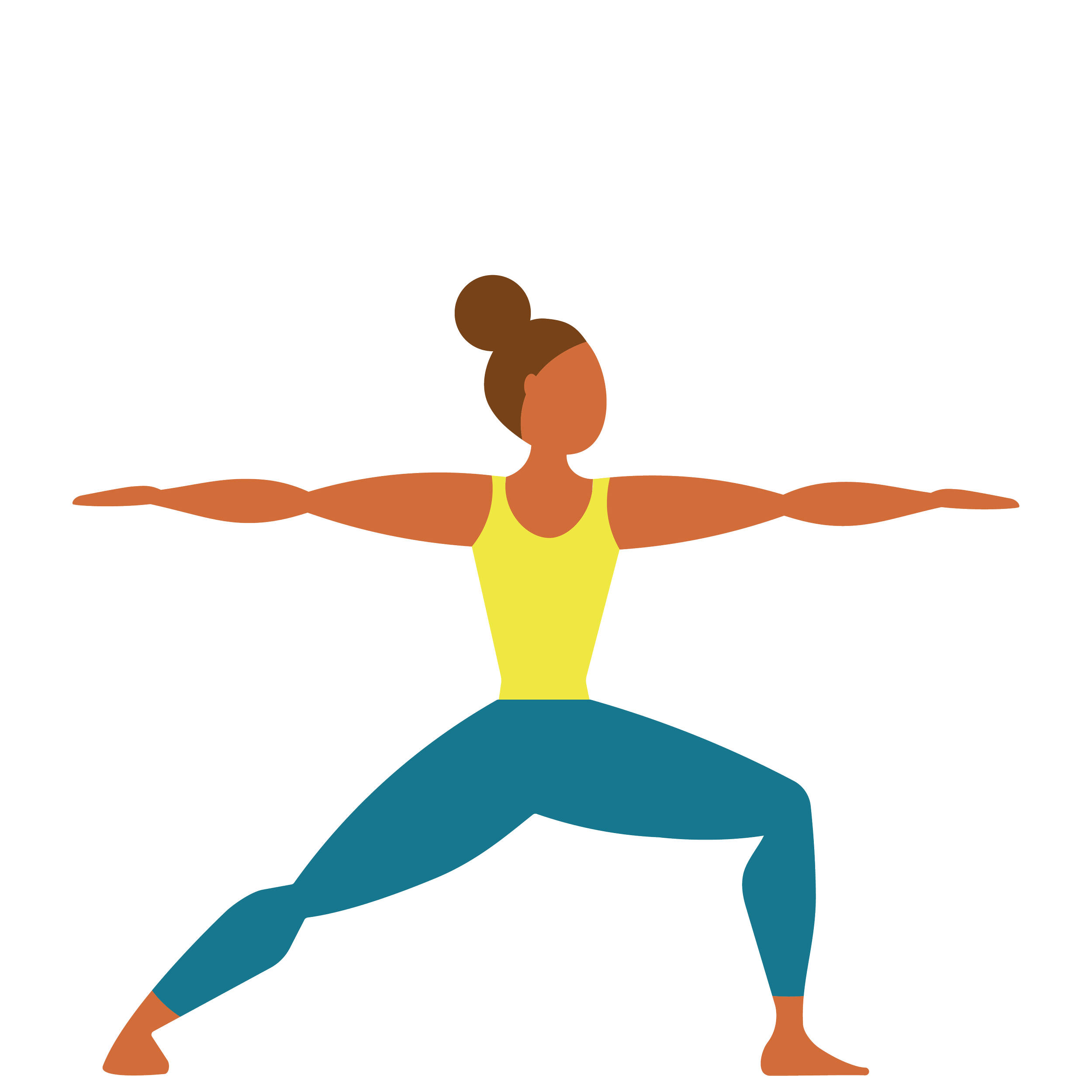 A woman performing a yoga pose on the ground with her arms extended sideways and one leg bent behind her.