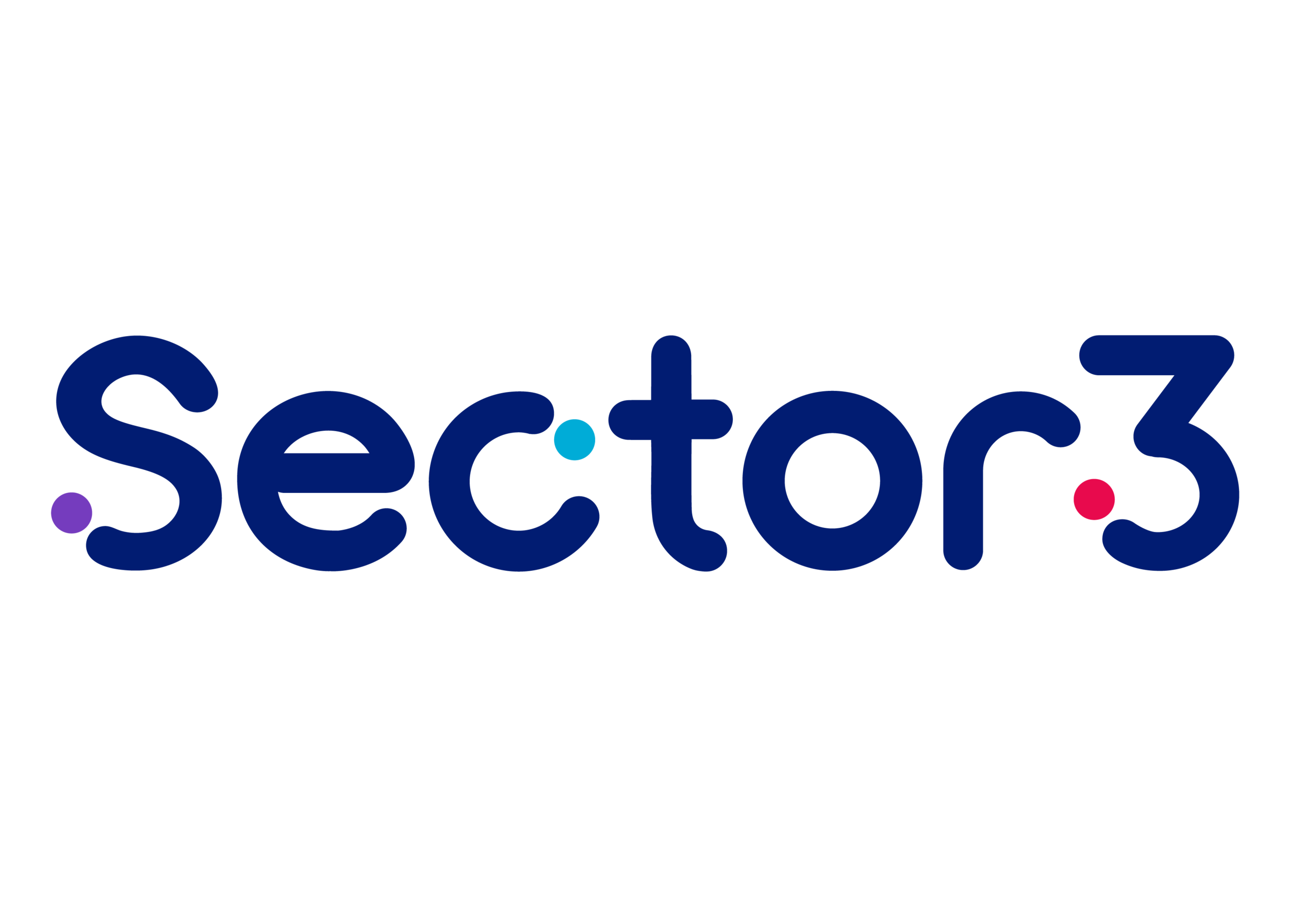 The image features the words "section 3" in large, bold, dark blue text with colorful dots around the text, set against a black background.