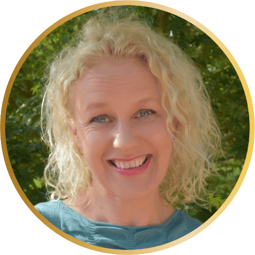 Image of client smiling as she shares her testimonial of Kate's work