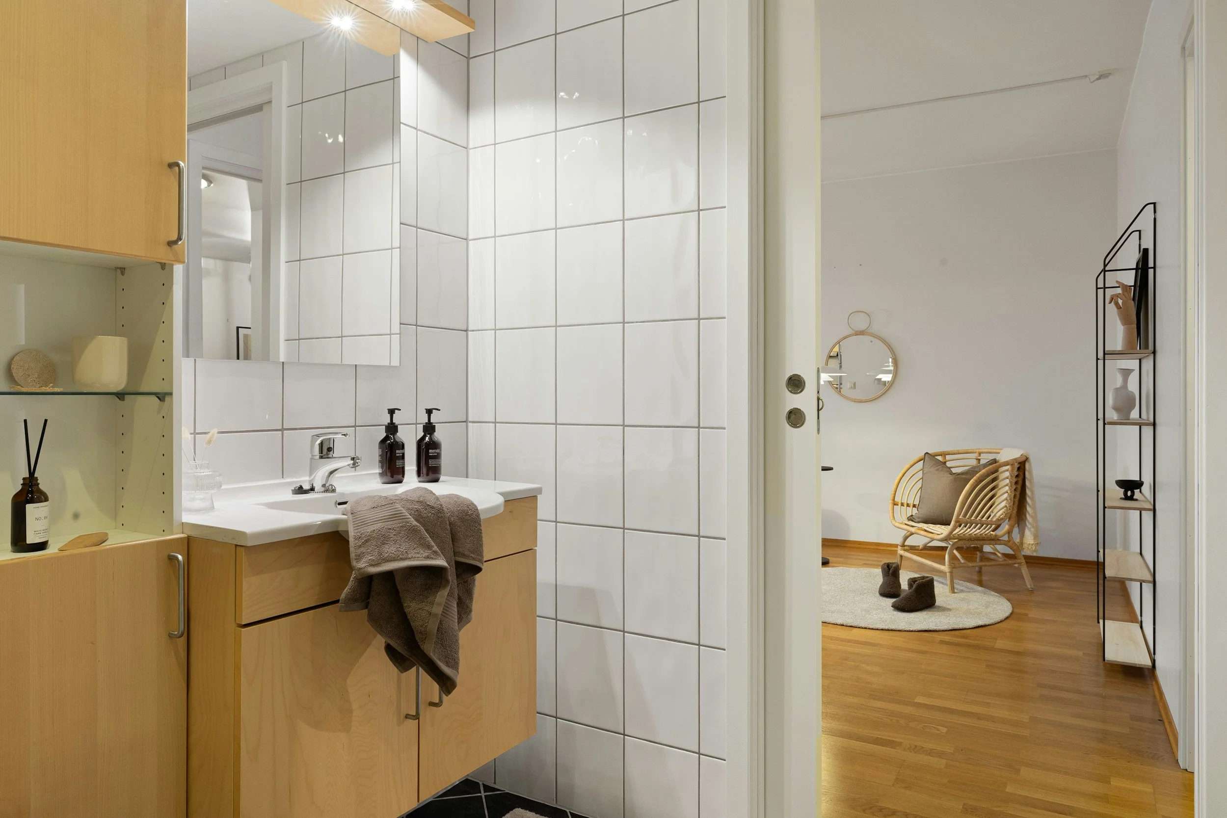 Moderni remontoitu huoneisto.