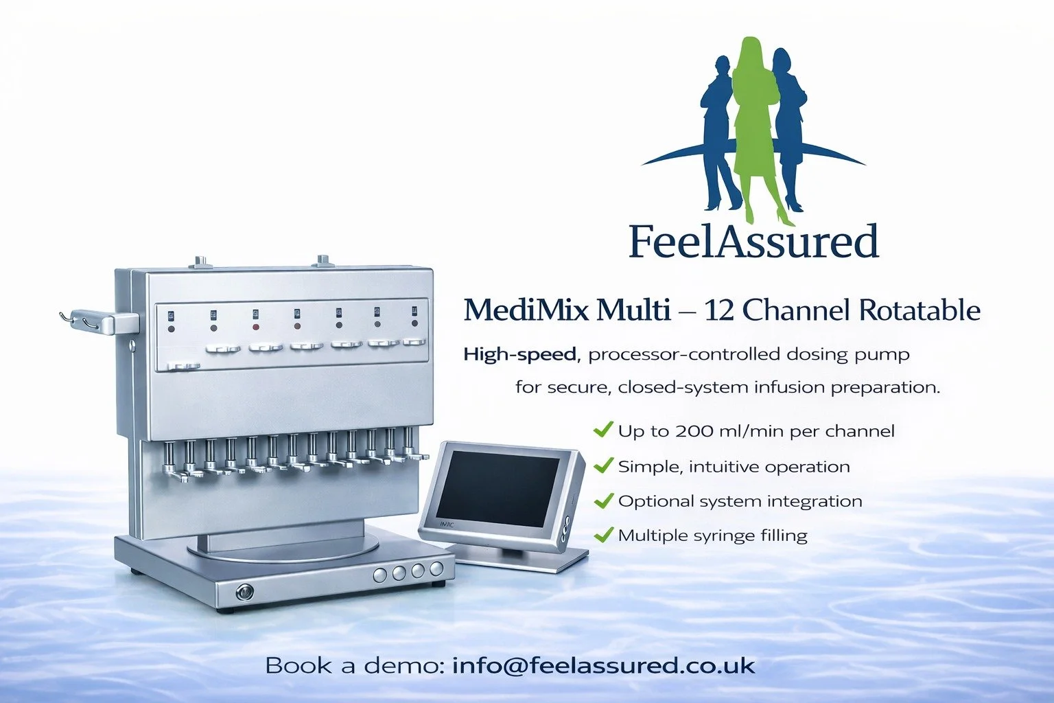 Tech Tuesday Spotlight: Meet the MediMix Multi &ndash; 12 Channel Rotatable

Looking to supercharge your workflow? Say hello to the high-speed, processor-controlled 12 channel dosing pump built for accuracy, efficiency and safety. 

⚡ Why we love it: