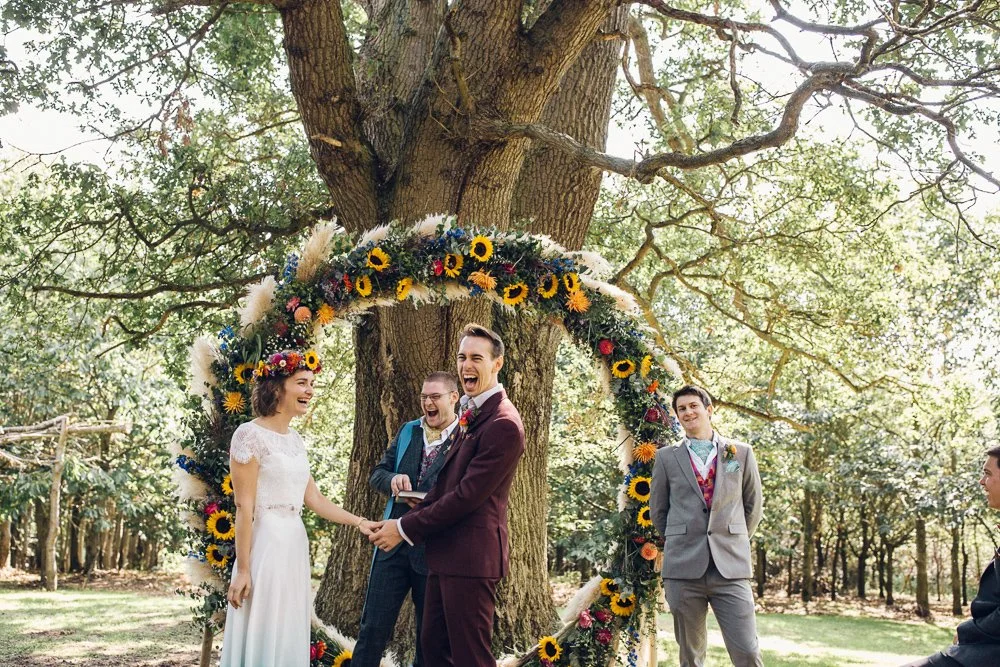 Boho Woodland Tipi Festival Wedding Braintree Essex Quirky Alternative Photography