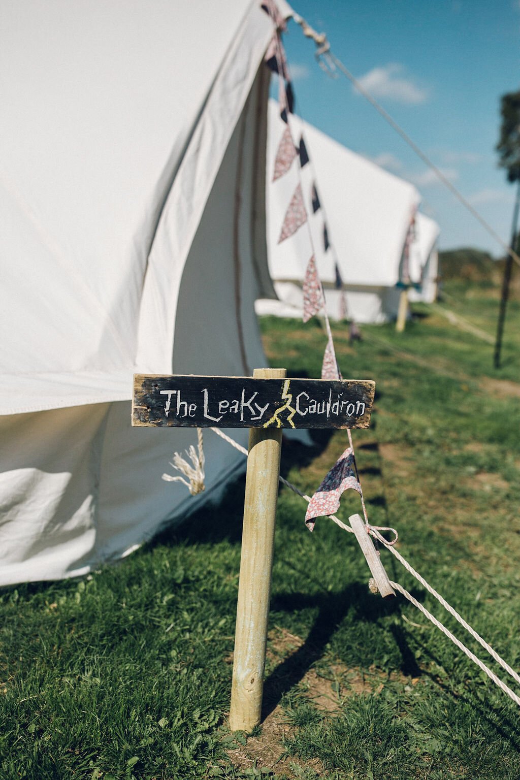 Harry Potter Themed Festival Wedding - Bright tipi Wedding Decoration - Colourful Festival Wedding Essex 