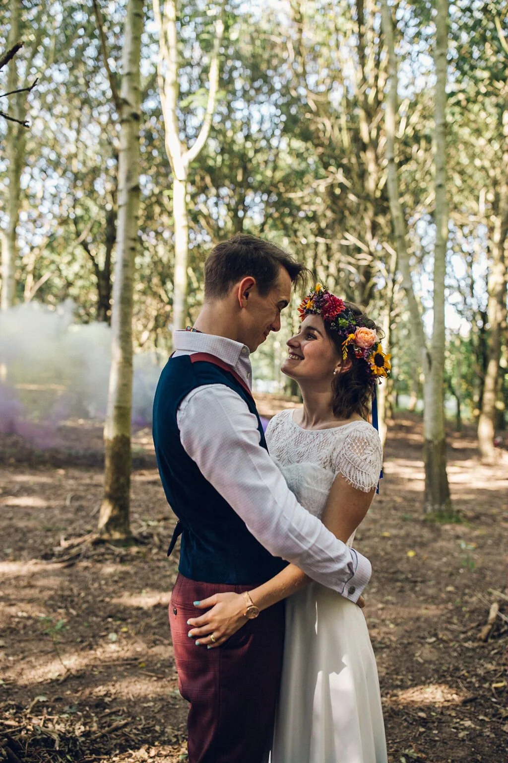  Bright Colourful Festival Wedding Essex