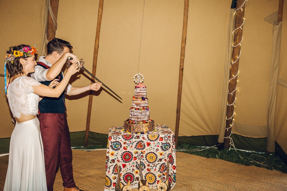 Boho Woodland Tipi Festival Wedding Braintree Essex Quirky Alternative Photography