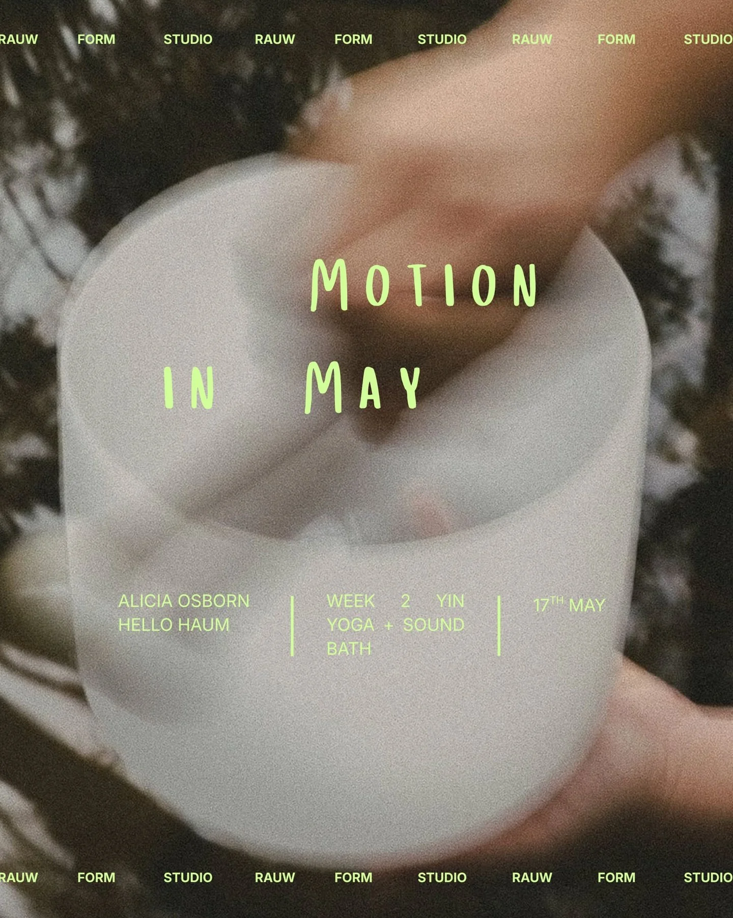 WE&rsquo;RE HOSTING SOME INCREDIBLE FACILITATORS EACH SUNDAY, STARTING MAY 10TH.
&nbsp;
An opportunity to build simple habits that nourish your everyday life both in and out of the studio. A small moment each week to reconnect with how you move, thin