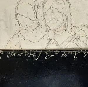   KINDRED SPIRITS   
20 x 20 mixed Media on Canvas   
Available 