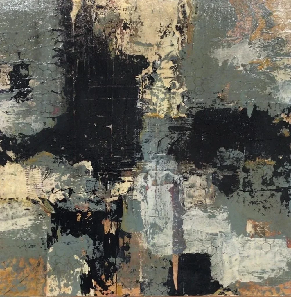   SPIRITS I  
12 x 12 Mixed Media on Panel Framed 
Available 

