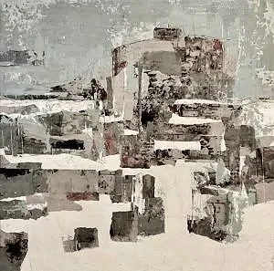   SPIRITUAL FOUNDATIONS  
24 x 24 Mixed Media on Canvas Framed  
Available 
