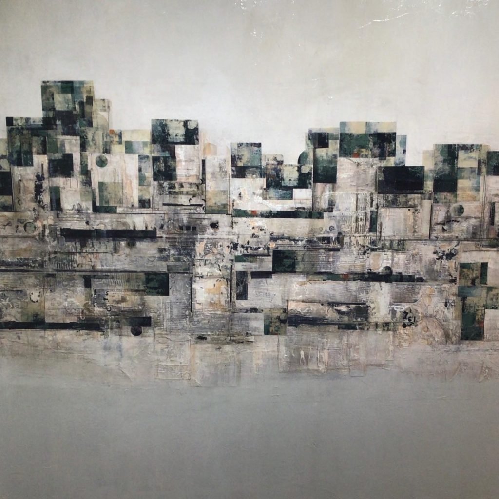   URBAN LANDSCAPE  
48 x 48 Mixed Media on Canvas 
Available 
