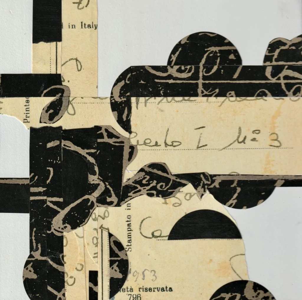   LA FAMIGLIA  
8 x 8 Collage on Panel Framed 
Available 
