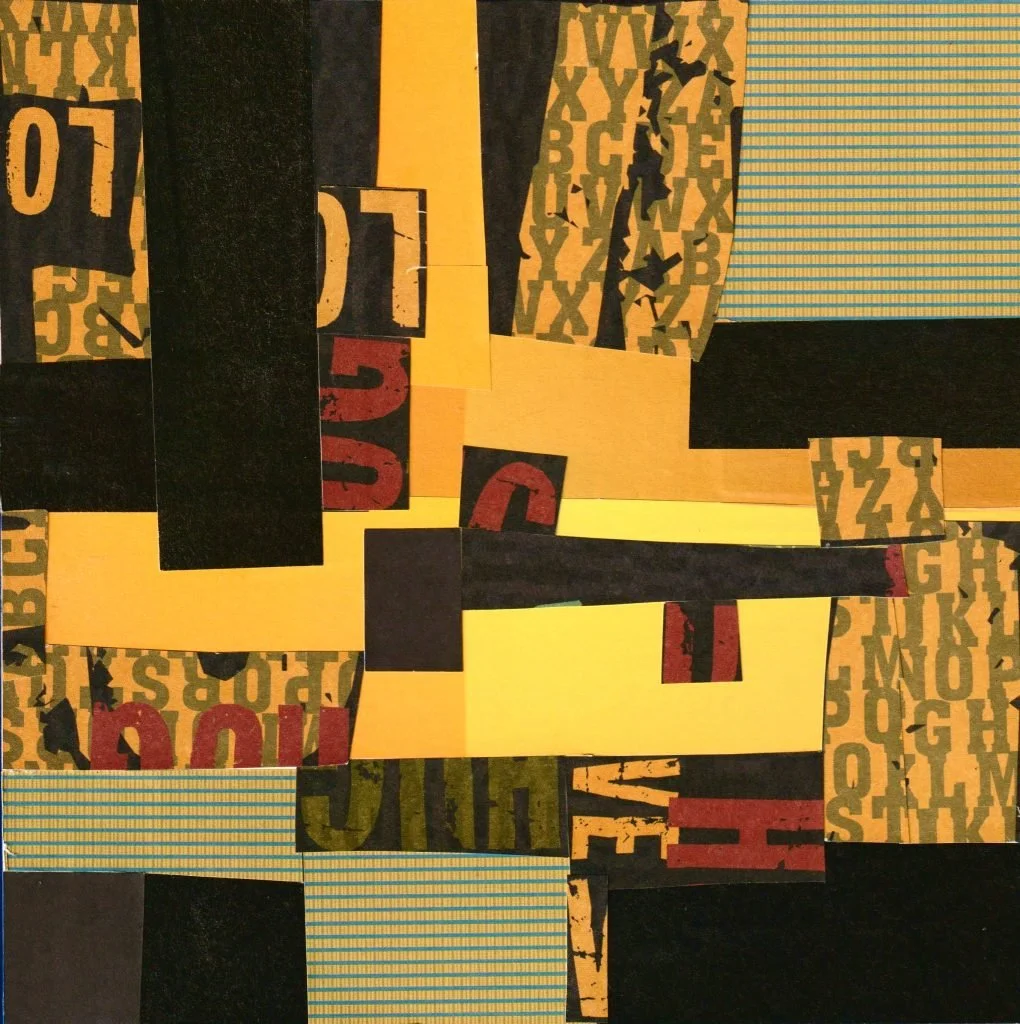   ALPHABET SOUP  
 8 x 8 Collagen Cradled Panel Framed  
Available 
