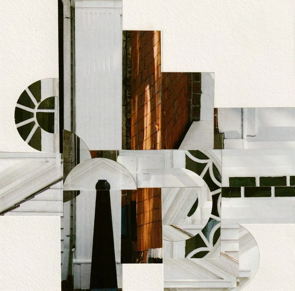   NANTUCKET   
8 x 8 Collage on Panel Framed  
Available 
