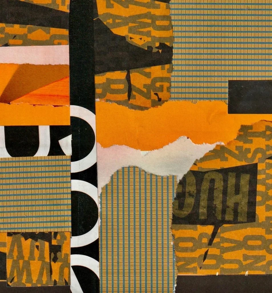   COLLAGE SERIES NO.I   
6 x 6 Collage on Panel Framed 
Available 
