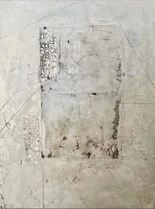   FRAGMENTED PLACES III  
24 x 16 Media Media and Venetian Plaster on Panel  
Available 
