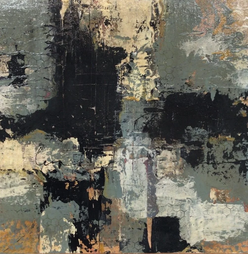   SPIRITS I  
12 x 12 Mixed Media on Panel Framed 
Available 

