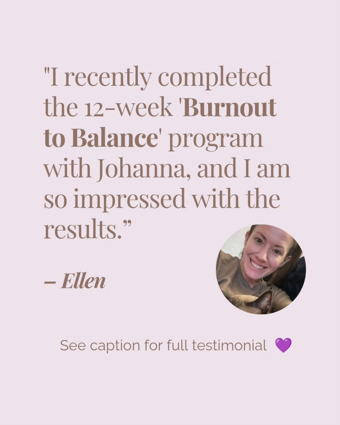 I just wrapped up my first 12-week program with my client, Ellen, and it fills me with so much joy to see the positive impact it&rsquo;s had on her life 💛

✨️✨️✨️

Here's what Ellen says about her experience of working together:

"I recently co